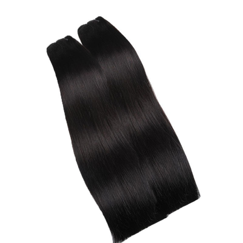 Premium Double Drawn Raw Straight Human Hair Bundles - 2 Bundle Deal