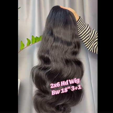 250% Density 2x6 HD Lace Body Wave Wig – Premium Raw Hair Wig