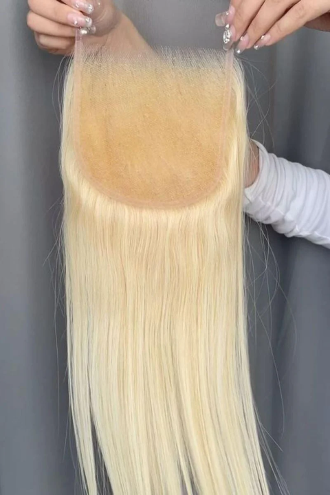 #613 Blonde HD Lace Closure & Frontal - 100% Raw Human Hair