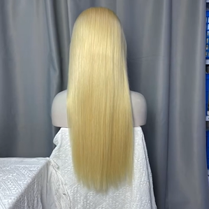 Luxury 613 Blonde Straight 13x6 HD Lace Frontal Wig - Premium Raw Hair Wig