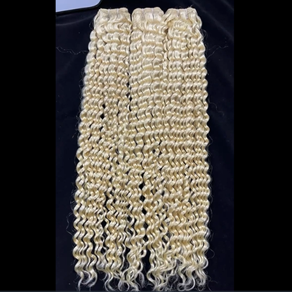 Premium Blonde Double Drawn Raw Hair Bundles | Free Worldwide Shipping