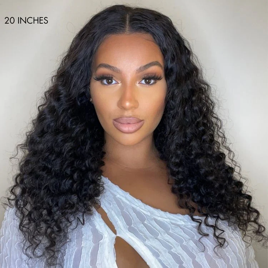 250% 5x5 HD Lace Closure Wig Deep Wave – 100% Virgin Human Hair, Free Shipping
