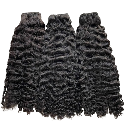 Premium Double Drawn Raw Burmese Curly Human Hair | 3 Bundles Deal