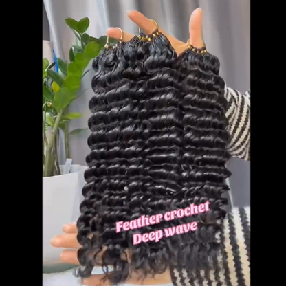 Feather Crochet Human Hair Extensions – 100% Virgin Human Hair