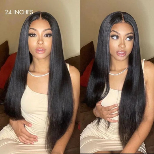 250% 5x5 HD Lace Closure Wig Straight– 100% Virgin Human Hair, Free Shipping