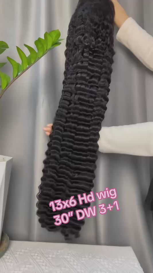250% 13x6 HD Lace Frontal Wig Deep Wave – Premium Raw Hair Wig | Free Shipping