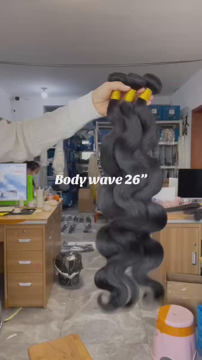 Peruvian Virgin Hair 3 Bundles – 100% Raw Human Hair