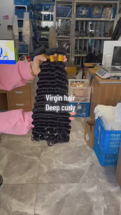 Peruvian Virgin Hair 3 Bundles – 100% Raw Human Hair