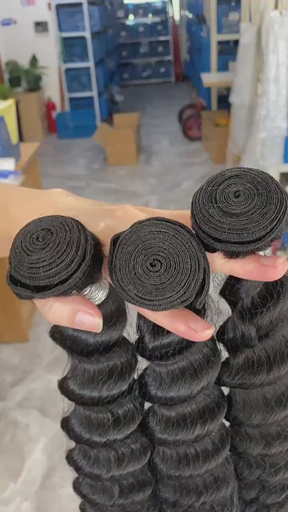 Brazilian Virgin Hair 3 Bundles Deal – 100% Human Hair, Free Shipping