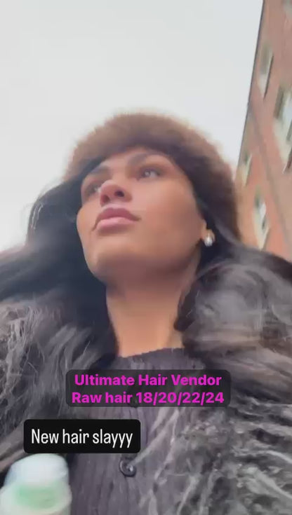 Premium Double Drawn Raw Body Wave Human Hair Bundles - 4 Bundle Deal