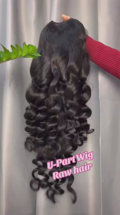 250% Density U-Part Loose Wave Wig - Premium Raw Hair Wig | Free Shipping