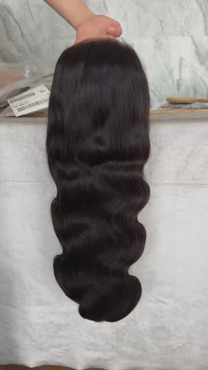 250% 13x4 HD Lace Frontal Wig Body Wave– 100% Virgin Human Hair Wig, Free Shipping